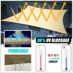 Amgo 10' x 10' x 14' Brown Right Triangle Sun Shade Sail UPF50+ Canopy Awning AGSLT, 95% UV Blockage, Water & Air Permeable, 200GSM Heavy Duty Commercial and Residential (We Make Custom Sizes)