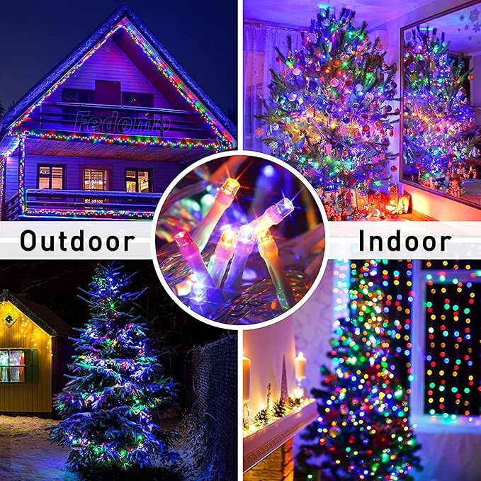 String Lights 163 ft 500 LED Multicolor for Outdoor Use