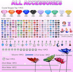 Decorative Garden Stakes DIY Kit, 252 Pieces, Fairy Tale Colors