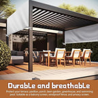 Universal Pergola Replacement Canopy Outdoor Canopy Shade Cover Waterproof Shade Top Cover for Outdoor Patio Porch Backyard(10 x 10 ft,Beige)