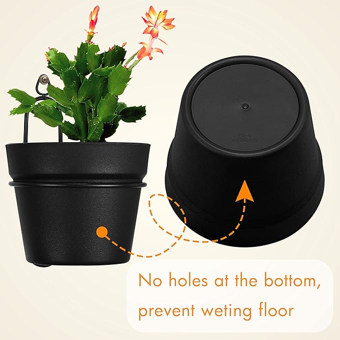 Gardzen Hanging Planters, Hanging Pots Holder for Plants Outdoor & Indoor, Plant Hangers for Plant Flower, M