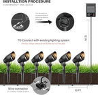 Malibu 50 Watt Floodlight Landscape Lights Outdoor Spotlight Waterproof Path Light Low Voltage Lighting with Spike Stand for Garden, Yard, Pathway, Lawn, Driveway Outdoor Lighting 8301-9601-01