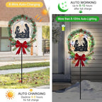Solar Powered Nativity Scene,Hokfirm Christmas Yard Stakes Outdoor Christmas Decorations Garden Decor for Outside