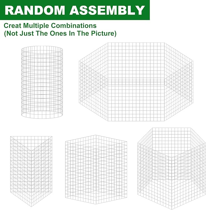 Plant Cage Supports, 12 Sets Galvanized Steel Garden Protectors 16 x 12 Inch