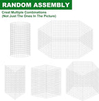 Plant Cage Supports, 12 Sets Galvanized Steel Garden Protectors 16 x 12 Inch