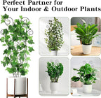 ZOUTOG Trellis for Climbing Plants Indoor 4 Pack 30 Inch,Rustproof Metal Garden Trellis for Potted Plants,Sturdy Houseplant Support Indoor Outdoor for Ivy Pothos Monstera Hoya Flower Vine (Black Moon)