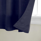 TOWN & COUNTRY BASICS Cabana Solid Heavyweight Indoor Outdoor Curtains, Light Filtering Opacity with Grommet Top, Water Repellent, 2-Pack Set, 54"x108", Dark Navy