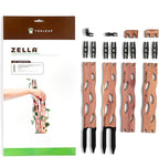Treleaf Zella Regular Starter Kit – Wooden Extendable Plant Trellis for Indoor Climbing Houseplants – Modular Plant Support with 2 Bases + 2 Extensions - Moss Pole Alternative