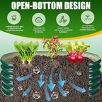 17" Tall Elevated Oval Metal Raised Garden Bed - 4ft x 2ft in Size and 0.8MM Thick Durable Planter Bed/Box for Vegetables Flowers Succulent at Patio/Garden Outdoor (Dark Green, 4X2X1.4 FT)