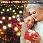 Solar Garden Lights Outdoor, 6 Pack 48LED Waterproof Solar Powered Lights for Yard Pathway Patio, Swaying Lawn Decor as Gardening Gifts for Women Holiday