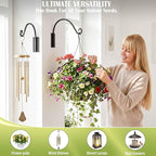 Qiang Ni Heavy-Duty Plant Hanger Outdoor: 16-Inch 80 lbs Hanging Plant Hooks for Outside Baskets - 2 Pieces Wall Mount Plant Bracket for Bird Feeder