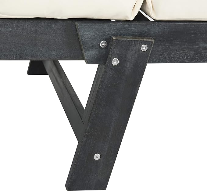 Safavieh PAT6745A Outdoor Collection Tandra Grey Modern Contemporary Daybed Day Bed