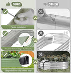 Galvanized Raised Garden Bed Outdoor- 2 Pcs Raised Beds for Gardening| Metal Planter Box, Steel Raised Garden Bed Kit with Gloves for Vegetables, Flower, Herbs (6x2x1.4FT, Green)