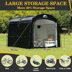 Happy Travel Bike Storage Tent, Outdoor 8×7×6.3ft Large 2-in-1 Portable Shed - Image 2