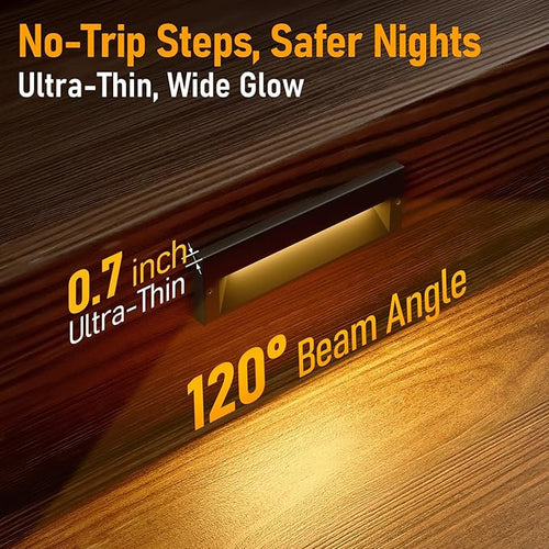 12-Pack 10.6 Inch 5CCT LED Low Voltage Step Lights – 10.6in