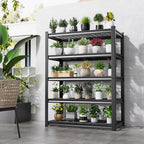 Set of 3 Garage Shelving-3000 lbs 5 Tier Storage Shelves,Adjustable Heavy Duty Metal Shelving Unit and Storage Large Wire Rack,Utility Steel Shelf for Warehouse Industrial Pantry Basement 71"x46"x18"
