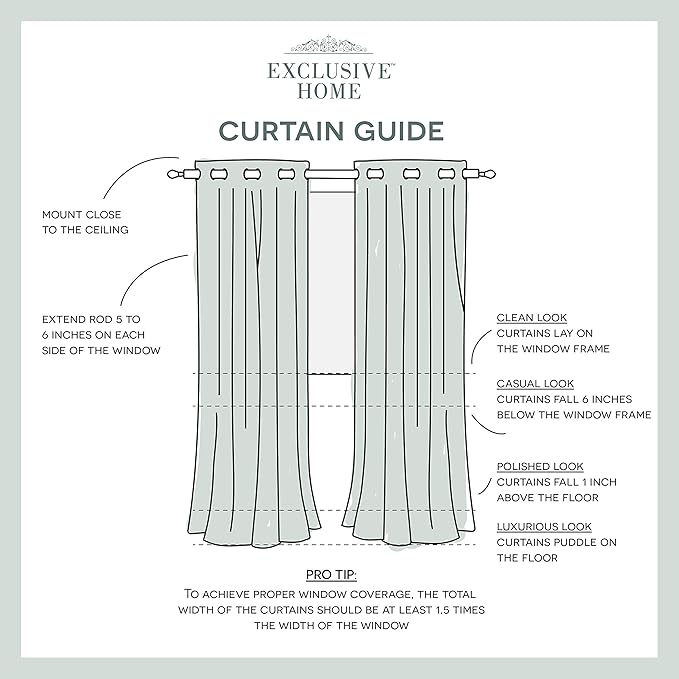Exclusive Home Canopy Stripe Indoor/Outdoor Grommet Top Curtain Panel, 54"x96", Teal / White, Set of 2