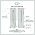Exclusive Home Canopy Stripe Indoor/Outdoor Grommet Top Curtain Panel, 54"x84", Teal / White, Set of 2