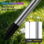 2 Pack Solar Firework Lights Outdoor - Verified 200 LED & 8 Modes - Starburst Solar Powered Garden Lights, Reinforced Durable Stakes, Waterproof Pathway Walkway Lights for Yard Patio Decor