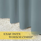 NICETOWN Extra Wide Patio Door Curtain 84 inch Long - Energy Smart & Noise Reducing Grommet Thermal Insulated Wide Width Drapes, Sliding Door Curtain for Guestroom(Stormy Sea, W100 x L84)