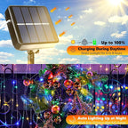 Joomer Solar Fairy Lights, 4-Pack Total 104FT 320LED Solar String Lights Outdoor Waterproof 8 Lighting Modes for Fence Party Garden Patio Yard Home Holiday Tree Outdoor Decoration (Multicolor)