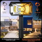 3 Brightness Modes Solar Outdoor Lights, 360 Degree Adjustable Lighting Angle with 40 LED's, Spotlights Outdoor Waterproof Auto On or Off Solar Garden Lights 8 Pack
