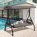 Patio Porch Swings with Adjustable Canopy - Image 7
