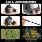 Lewondr Solar Garden Lights Hummingbird, 36.6 Inch Solar Lamp Post Light with Welcome Sign & Hummingbird, Outdoor Waterproof Solar Stake Lights for Yard Porch Patio Pathway Gardening Gifts, 2 Pack