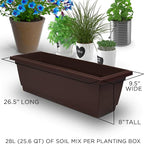 6-Ft Raised Garden Bed - Vertical Garden Freestanding Elevated Planter with 4 Container Boxes - Good for Patio or Balcony Indoor and Outdoor - Perfect to Grow Vegetables Herbs Flowers