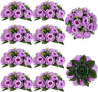 Artificial Flower Balls, Lilac Silk Roses for Wedding Centerpieces