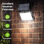 Adiding Solar Outdoor Lights, 2800LM LED Flood Lights with 16.4 Ft Cable, Remote Control Solar Motion Sensor Lights with 3 Modes, Solar Powered Security Lights for Outside Patio, Yard, Garage, 1 Pack