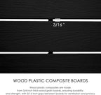 Kozyard 50" W x 48" H Privacy Screens Fence Panel Specifically for Hard Surfaces, Aluminum Post, Air Conditioner Fence Panels, Pool Equipment Enclosure, Trash Can Screens Fence, with Base. 3 Panels