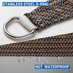 SUNLAX Sun Shade Sail 9' x 16' Brown Rectangle Canopy Sail Shade Cover UV Block Permeable Sunshade Outdoor for Patio Backyard Deck Pergola (We Make Custom Size)