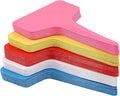 KINGLAKE Plant Labels,100 Pcs Multicolor Waterproof Plastic Plant Tags T-Type Nursery Garden Labels 6 x10cm,5 Colors