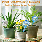 MOONSOUND 12pcs Plant Watering Globes - Automatic Plant Watering Bulbs for Indoor & Outdoor Potted Plants, Durable Plastic Garden Watering Devices