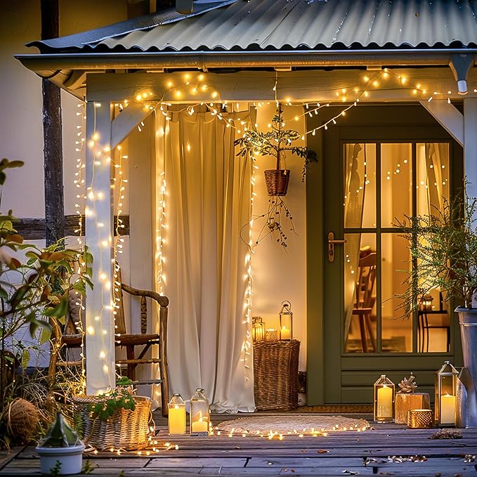 String Lights 720 LED Warm White 230 Ft Outdoor Christmas Lights with Reel