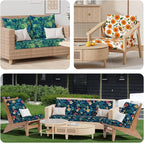 Cushion Covers 8 Pack Stretch Fit Daisy Flower Patio Slipcovers
