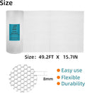Decorative Fence Netting, White Polyethylene, 15.7 in x 49.2 ft Roll