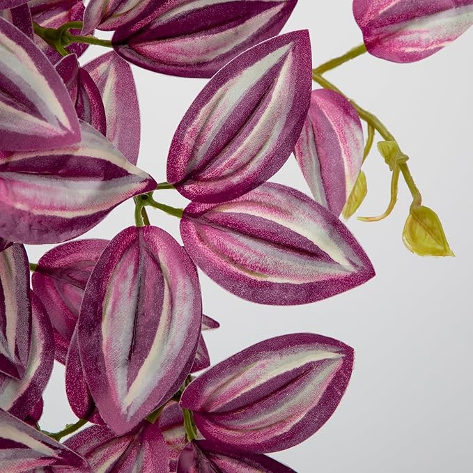 Artificial Hanging Plants Wandering Jew, 26-Inch 2-Pack