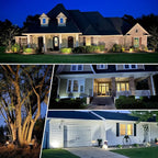 Solar spotlights Outdoor 63 LED 3 Lighting Modes, IP65 Waterproof Lighten Yard Garden House Garage Pathway for Christmas Decorations-8 Pack