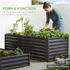 Best Choice Products 6x3x2ft Outdoor Metal Raised Garden Bed, Deep Root Box Planter for Vegetables, Flowers, Herbs, 269 Gallon Capacity, 100% Non Toxic Materials - Black