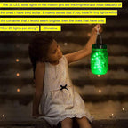 String Lights, 12 Pack Green Solar Mason Jar Lights with 30 LEDs