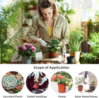 Plant Nursery Pot/Pots 200 Pcs 4" Plastic Small Plants Pots Flower Pots Seed Starting Pots for Plants Indoor Outdoor Seeding pots (with 200 Plant Labels)