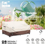 2-Seater Outdoor Couch Cover, 100% Waterproof Heavy Duty Patio Sofa Covers - Image 7