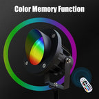 Color LED Spotlight Outdoor 120V 25W, Durable Landscape Spot Light for Yard, Garden, Tree, House, Halloween, Christmas - Ideal Spot Lights, Spotlight Outdoor Decoration