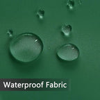 SpaceDresser Waterproof Outdoor Sheer Curtains for Patio - 4 Panels Rod Pocket Indoor Voile Sheer Curtain for Living Room,52W x 108L inch, Foliage Green