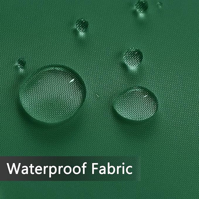 SpaceDresser Waterproof Outdoor Sheer Curtains for Patio - 2 Panels Rod Pocket Indoor Voile Sheer Curtain for Living Room,52W x 96L inch, Foliage Green