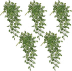 Artificial Hanging Plants Wandering Jew Faux Greenery, 5 Pack, 22 Inch