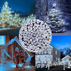 String Lights 500 LED, 165ft Waterproof Outdoor Plug-In, White