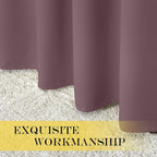 NICETOWN Patio Door Curtain Sound Blocking, Bedroom Privacy Room Divider Curtain, Thermal Insulated Blackout Closet Sliding Door Shade (1 Panel, 100" Wide x 120" Long, Dry Rose)